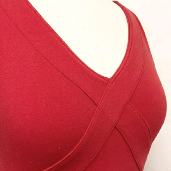 Lululemon Women's Currant Red Wrap Tank Top - Picture 8 of 10
